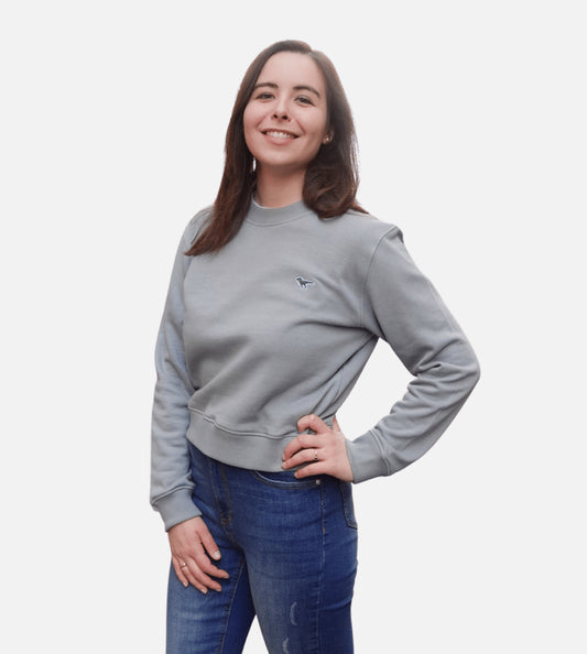Sweatshirt T-Rex Gris - Femme