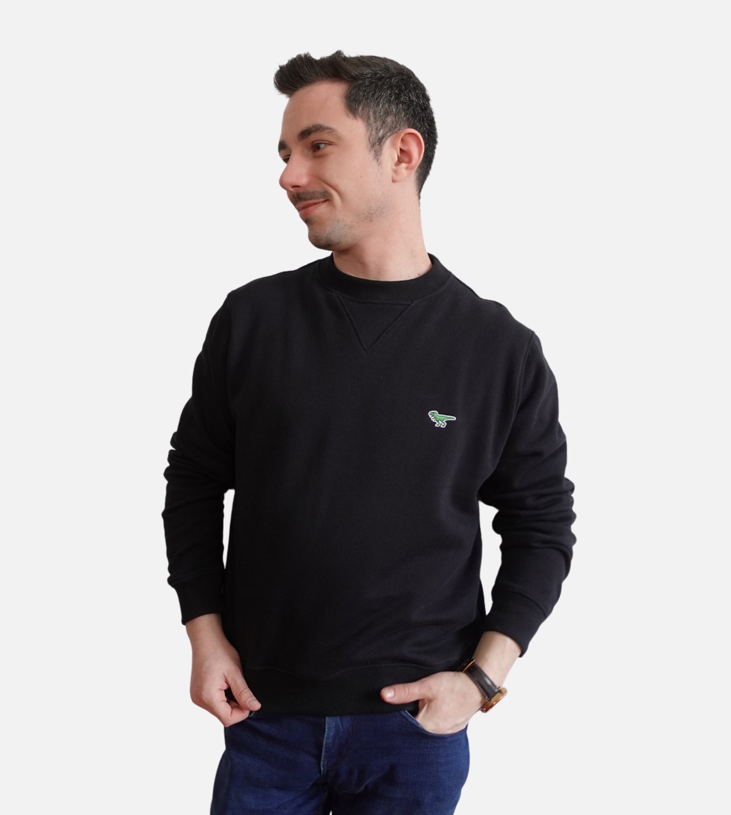 Sweatshirt T-Rex Noir - Homme