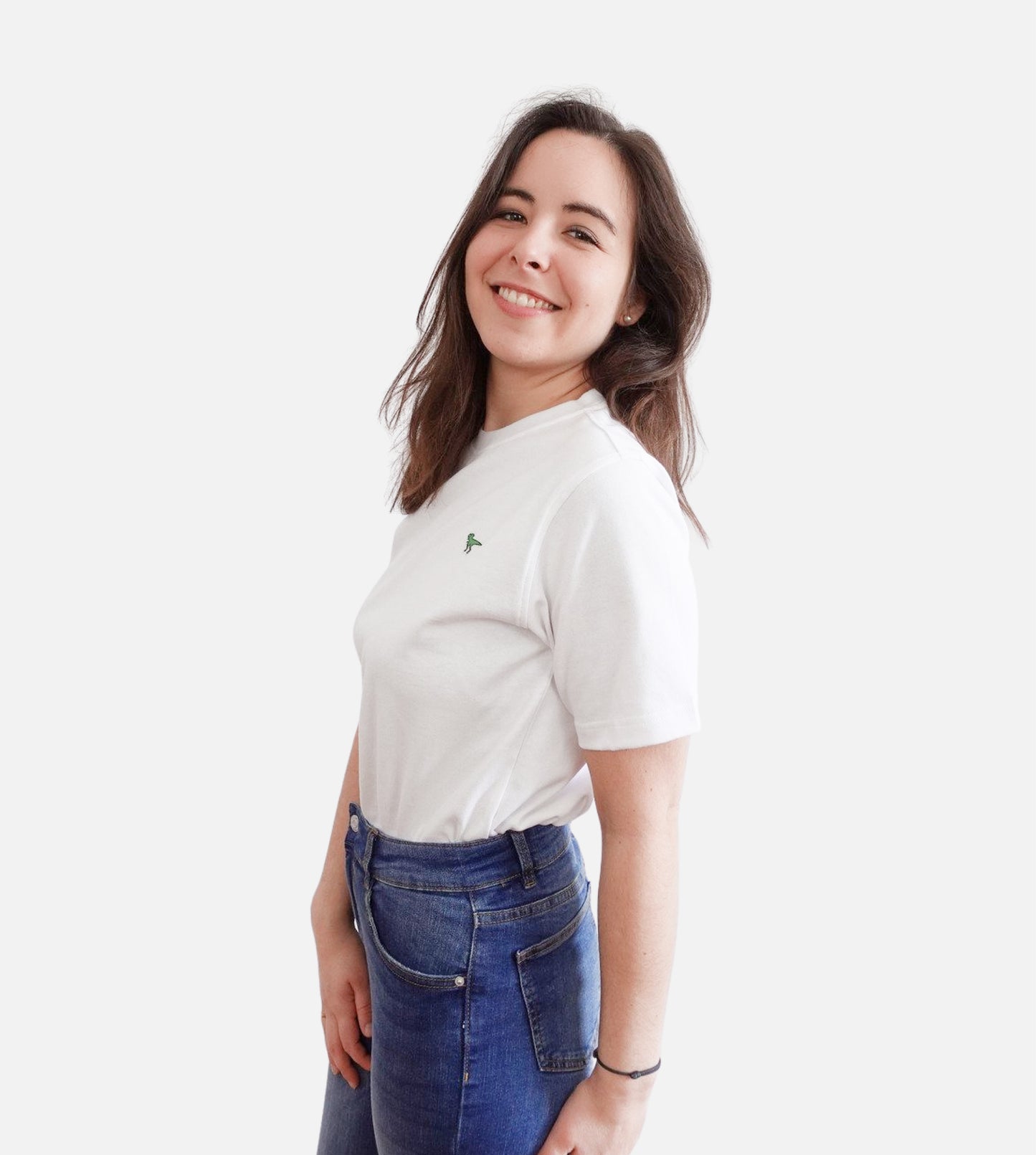 T-Shirt T-Rex Blanc - Femme