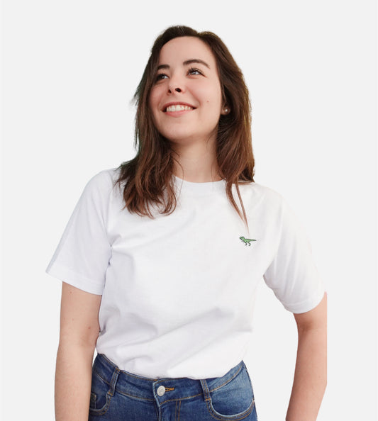 T-Shirt T-Rex Blanc - Femme